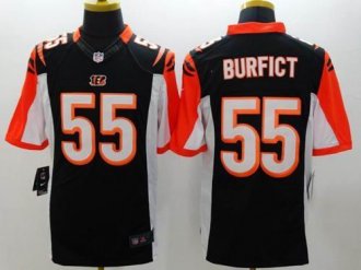 Nike Cincinnati Bengals #55 Vontaze Burfict Black Team Color NFL Limited Jersey