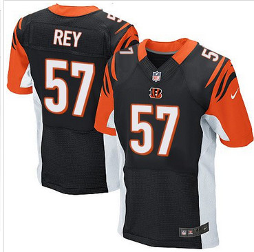 Nike Cincinnati Bengals #57 Vincent Rey Black Team Color Men's Stitched NFL Elite Jersey