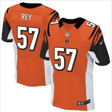 Nike Cincinnati Bengals #57 Vincent Rey Orange Alternate Men's Stitched NFL Elite Jersey