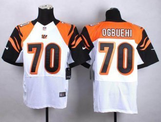 Nike Cincinnati Bengals #70 Cedric Ogbuehi White Men's Stitched NFL Elite Jersey Nike Cincinnati Bengals #70 Cedric Ogbuehi White Men's Stitched NFL Elite Jersey