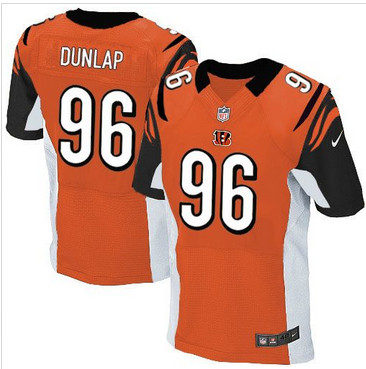 Nike Cincinnati Bengals #96 Carlos Dunlap Orange Alternate Men's Stitched NFL Elite Jersey Nike Cincinnati Bengals #96 Carlos Dunlap Orange Alternate Men's Stitched NFL Elite Jersey