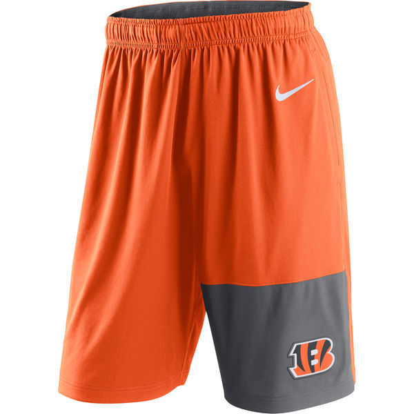 Nike Cincinnati Bengals Orange NFL Shorts Nike Cincinnati Bengals Orange NFL Shorts