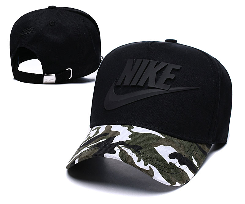Nike Classic Black Camo Peaked Adjustable Hat TX Nike Classic Black Camo Peaked Adjustable Hat TX