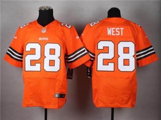 Nike Cleveland Browns #28 Terrance West Orange Alternate NFL Elite Jersey Nike Cleveland Browns #28 Terrance West Orange Alternate NFL Elite Jersey