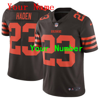 Nike Cleveland Browns Brown Vapor Untouchable Color Rush Limited Custom Jersey Nike Cleveland Browns Brown Vapor Untouchable Color Rush Limited Custom Jersey