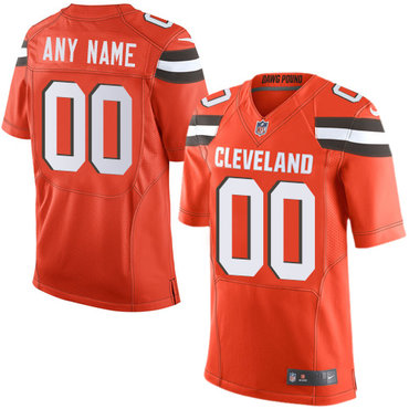 Nike Cleveland Browns Elite Orange Alternate Men's Jersey NFL Customized jerseys Nike Cleveland Browns Elite Orange Alternate Men's Jersey NFL Customized jerseys