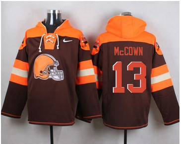Nike Cleverland Browns #13 Josh McCown Brown Player Pullover NFL Hoodie Nike Cleverland Browns #13 Josh McCown Brown Player Pullover NFL Hoodie