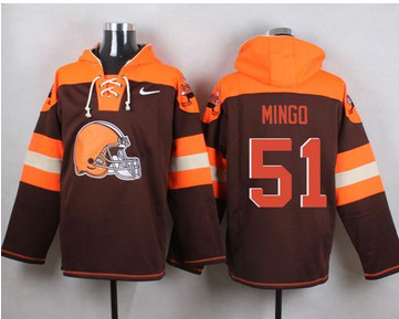 Nike Cleverland Browns #51 Barkevious Mingo Brown Player Pullover NFL Hoodie Nike Cleverland Browns #51 Barkevious Mingo Brown Player Pullover NFL Hoodie