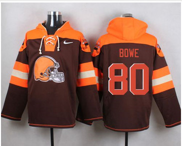 Nike Cleverland Browns #80 Dwayne Bowe Brown Player Pullover NFL Hoodie Nike Cleverland Browns #80 Dwayne Bowe Brown Player Pullover NFL Hoodie