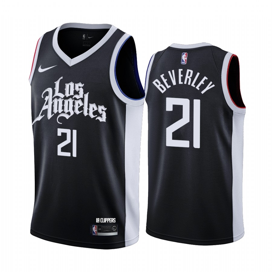 Nike Clippers #21 Patrick Beverley Black NBA Swingman 2020-21 City Edition Jersey Nike Clippers #21 Patrick Beverley Black NBA Swingman 2020-21 City Edition Jersey