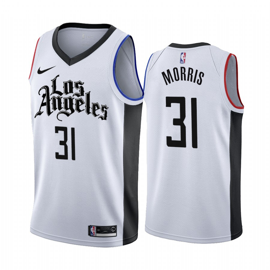 Nike Clippers #31 Marcus Morris 2019-20 White Los Angeles City Edition NBA Jersey Nike Clippers #31 Marcus Morris 2019-20 White Los Angeles City Edition NBA Jersey