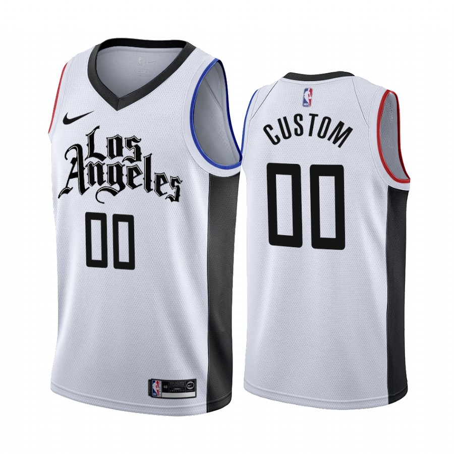 Nike Clippers Custom 2019-20 White Los Angeles City Edition NBA Jersey Nike Clippers Custom 2019-20 White Los Angeles City Edition NBA Jersey