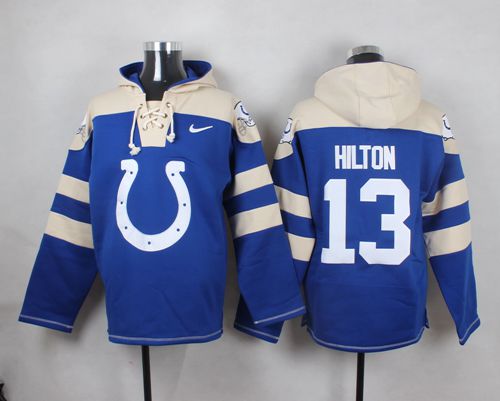 Nike Colts #13 T.Y. Hilton Royal Blue Player Pullover NFL Hoodie Nike Colts #13 T.Y. Hilton Royal Blue Player Pullover NFL Hoodie