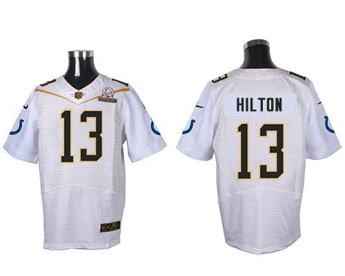 Nike Colts #13 T.Y. Hilton White 2016 Pro Bowl Men's Stitched NFL Elite Jersey Nike Colts #13 T.Y. Hilton White 2016 Pro Bowl Men's Stitched NFL Elite Jersey