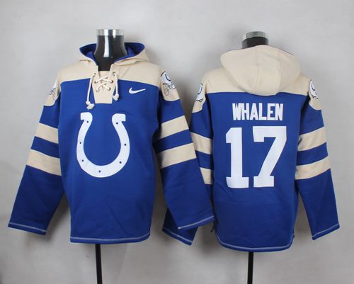 Nike Colts #17 Griff Whalen Royal Blue Player Pullover NFL Hoodie Nike Colts #17 Griff Whalen Royal Blue Player Pullover NFL Hoodie