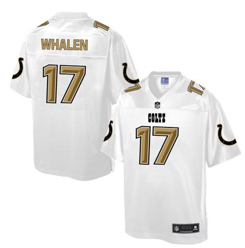 Nike Colts #17 Griff Whalen White Men's NFL Pro Line Fashion Game Jersey