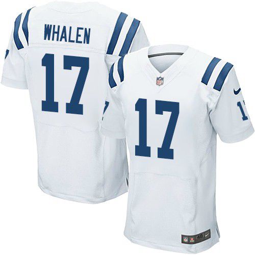 Nike Colts #17 Griff Whalen White Men's Stitched NFL Elite Jersey Nike Colts #17 Griff Whalen White Men's Stitched NFL Elite Jersey