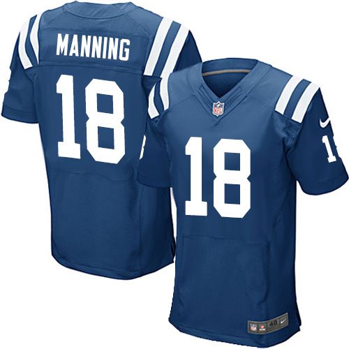 Nike Colts #18 Peyton Manning Royal Blue Team Color Men's Stitched NFL Elite Jersey Nike Colts #18 Peyton Manning Royal Blue Team Color Men's Stitched NFL Elite Jersey