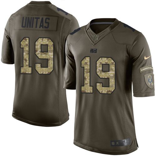 Nike Colts #19 Johnny Unitas Green Men's Stitched NFL Limited jerseys Nike Colts #19 Johnny Unitas Green Men's Stitched NFL Limited jerseys