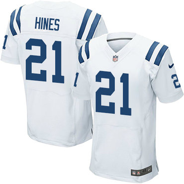 Nike Colts #21 Nyheim Hines White Men's Stitched NFL Elite Jersey Nike Colts #21 Nyheim Hines White Men's Stitched NFL Elite Jersey