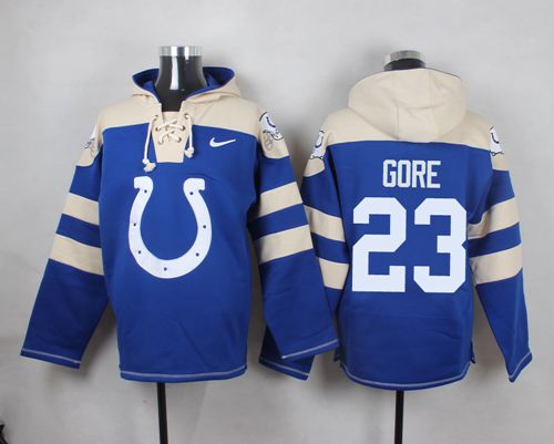 Nike Colts #23 Frank Gore Royal Blue Player Pullover NFL Hoodie Nike Colts #23 Frank Gore Royal Blue Player Pullover NFL Hoodie