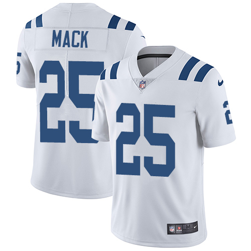 Nike Colts #25 Marlon Mack White Men's Stitched NFL Vapor Untouchable Limited Jersey Nike Colts #25 Marlon Mack White Men's Stitched NFL Vapor Untouchable Limited Jersey