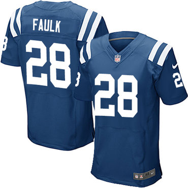 Nike Colts #28 Marshall Faulk Royal Blue Team Color Men's Stitched NFL Elite Jersey Nike Colts #28 Marshall Faulk Royal Blue Team Color Men's Stitched NFL Elite Jersey
