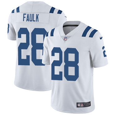 Nike Colts #28 Marshall Faulk White Men's Stitched NFL Vapor Untouchable Limited Jersey Nike Colts #28 Marshall Faulk White Men's Stitched NFL Vapor Untouchable Limited Jersey