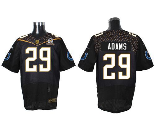 Nike Colts #29 Mike Adams Black 2016 Pro Bowl Men's Stitched NFL Elite Jersey Nike Colts #29 Mike Adams Black 2016 Pro Bowl Men's Stitched NFL Elite Jersey