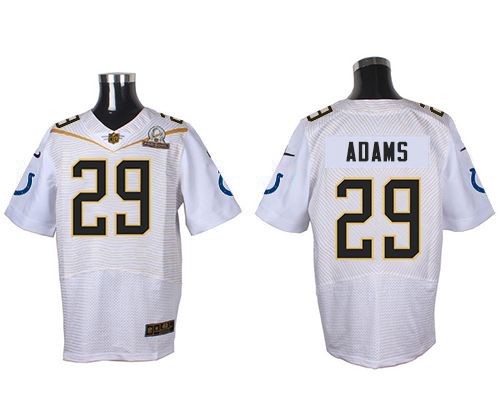 Nike Colts #29 Mike Adams White 2016 Pro Bowl Men's Stitched NFL Elite Jersey Nike Colts #29 Mike Adams White 2016 Pro Bowl Men's Stitched NFL Elite Jersey