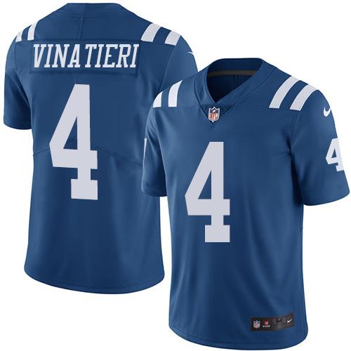 Nike Colts #4 Adam Vinatieri Royal Blue Men's Stitched NFL Limited Rush Jersey Nike Colts #4 Adam Vinatieri Royal Blue Men's Stitched NFL Limited Rush Jersey