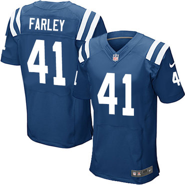 Nike Colts #41 Matthias Farley Royal Blue Team Color Men's Stitched NFL Elite Jersey Nike Colts #41 Matthias Farley Royal Blue Team Color Men's Stitched NFL Elite Jersey