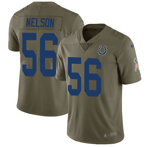 Nike Colts #56 Quenton Nelson Olive Men's Stitched NFL Limited 2017 Salute to Service Jersey Nike Colts #56 Quenton Nelson Olive Men's Stitched NFL Limited 2017 Salute to Service Jersey