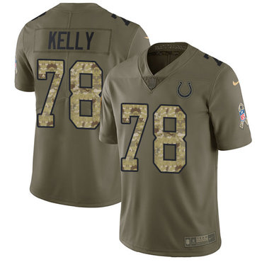 Nike Colts #78 Ryan Kelly Olive Camo Men's Stitched NFL Limited 2017 Salute To Service Jersey Nike Colts #78 Ryan Kelly Olive Camo Men's Stitched NFL Limited 2017 Salute To Service Jersey