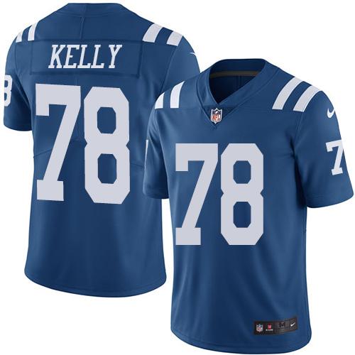 Nike Colts #78 Ryan Kelly Royal Blue Men's Stitched NFL Limited Rush Jersey Nike Colts #78 Ryan Kelly Royal Blue Men's Stitched NFL Limited Rush Jersey
