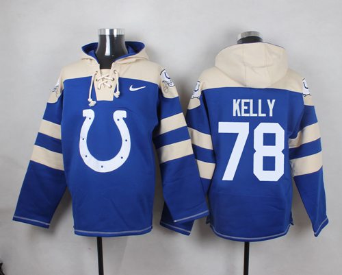 Nike Colts #78 Ryan Kelly Royal Blue Player Pullover Hoodie Nike Colts #78 Ryan Kelly Royal Blue Player Pullover Hoodie