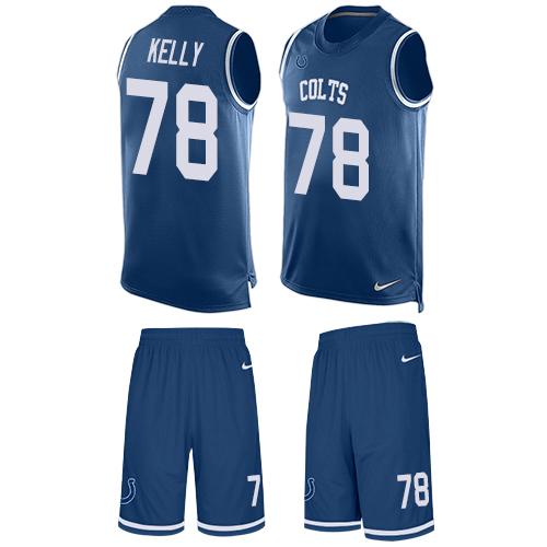 Nike Colts #78 Ryan Kelly Royal Blue Team Color Men's Stitched NFL Limited Tank Top Suit Jersey Nike Colts #78 Ryan Kelly Royal Blue Team Color Men's Stitched NFL Limited Tank Top Suit Jersey