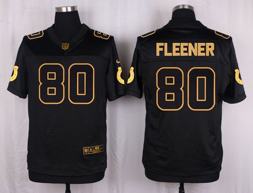 Nike Colts #80 Coby Fleener Black Men's Stitched NFL Elite Pro Line Gold Collection Jersey Nike Colts #80 Coby Fleener Black Men's Stitched NFL Elite Pro Line Gold Collection Jersey