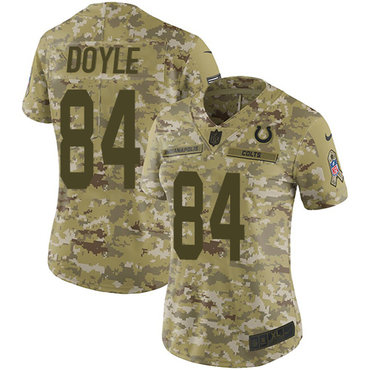 Nike Colts #84 Jack Doyle Camo Women's Stitched NFL Limited 2018 Salute to Service Jersey Nike Colts #84 Jack Doyle Camo Women's Stitched NFL Limited 2018 Salute to Service Jersey