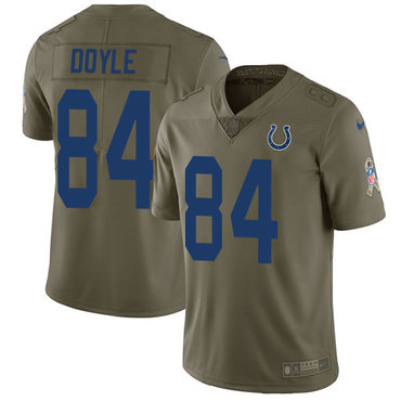 Nike Colts #84 Jack Doyle Olive Men's Stitched NFL Limited 2017 Salute To Service Jersey Nike Colts #84 Jack Doyle Olive Men's Stitched NFL Limited 2017 Salute To Service Jersey