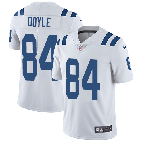 Nike Colts #84 Jack Doyle White Men's Stitched NFL Vapor Untouchable Limited Jersey Nike Colts #84 Jack Doyle White Men's Stitched NFL Vapor Untouchable Limited Jersey