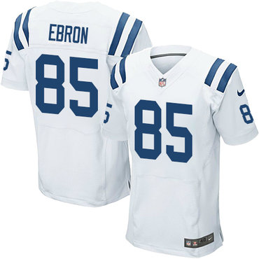 Nike Colts #85 Eric Ebron White Men's Stitched NFL Elite Jersey Nike Colts #85 Eric Ebron White Men's Stitched NFL Elite Jersey