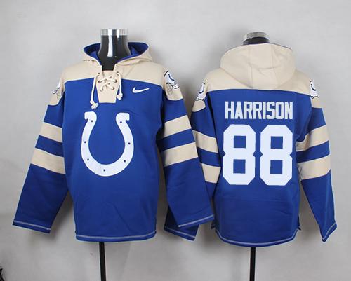 Nike Colts #88 Marvin Harrison Royal Blue Player Pullover NFL Hoodie Nike Colts #88 Marvin Harrison Royal Blue Player Pullover NFL Hoodie