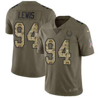 Nike Colts #94 Tyquan Lewis Olive Camo Men's Stitched NFL Limited 2017 Salute to Service Jersey Nike Colts #94 Tyquan Lewis Olive Camo Men's Stitched NFL Limited 2017 Salute to Service Jersey