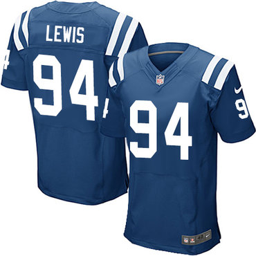 Nike Colts #94 Tyquan Lewis Royal Blue Team Color Men's Stitched NFL Elite Jersey Nike Colts #94 Tyquan Lewis Royal Blue Team Color Men's Stitched NFL Elite Jersey