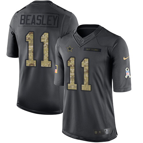 Nike Cowboys #11 Cole Beasley Black Youth Stitched NFL Limited 2016 Salute to Service Jersey