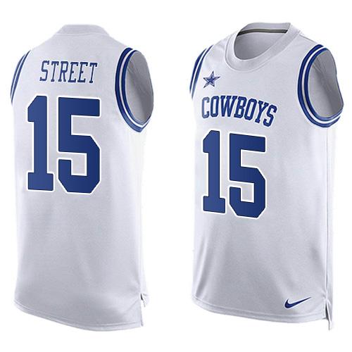 Nike Cowboys #15 Devin Street White Men's Stitched NFL Limited Tank Top Jersey Nike Cowboys #15 Devin Street White Men's Stitched NFL Limited Tank Top Jersey