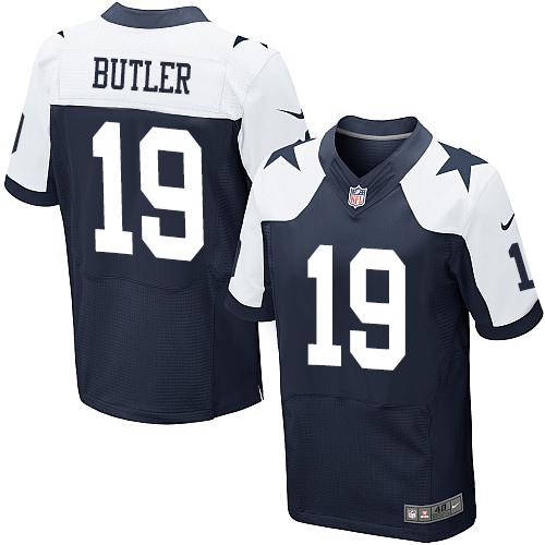 Nike Cowboys #19 Brice Butler Navy Blue Thanksgiving Throwback Men's Stitched NFL Elite Jersey Nike Cowboys #19 Brice Butler Navy Blue Thanksgiving Throwback Men's Stitched NFL Elite Jersey