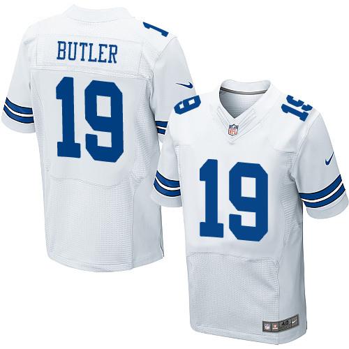 Nike Cowboys #19 Brice Butler White Men's Stitched NFL Elite Jersey Nike Cowboys #19 Brice Butler White Men's Stitched NFL Elite Jersey