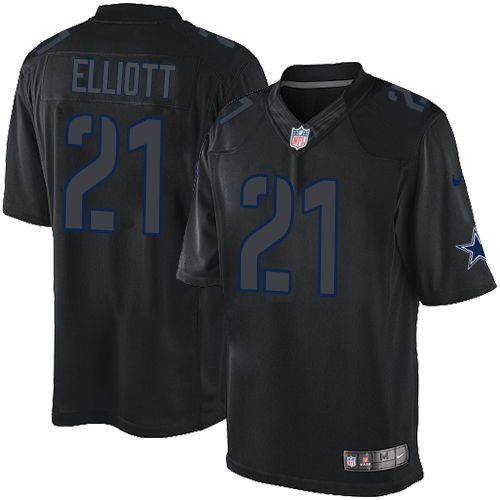 Nike Cowboys #21 Ezekiel Elliott Black Men's Stitched NFL Impact Limited Jersey Nike Cowboys #21 Ezekiel Elliott Black Men's Stitched NFL Impact Limited Jersey